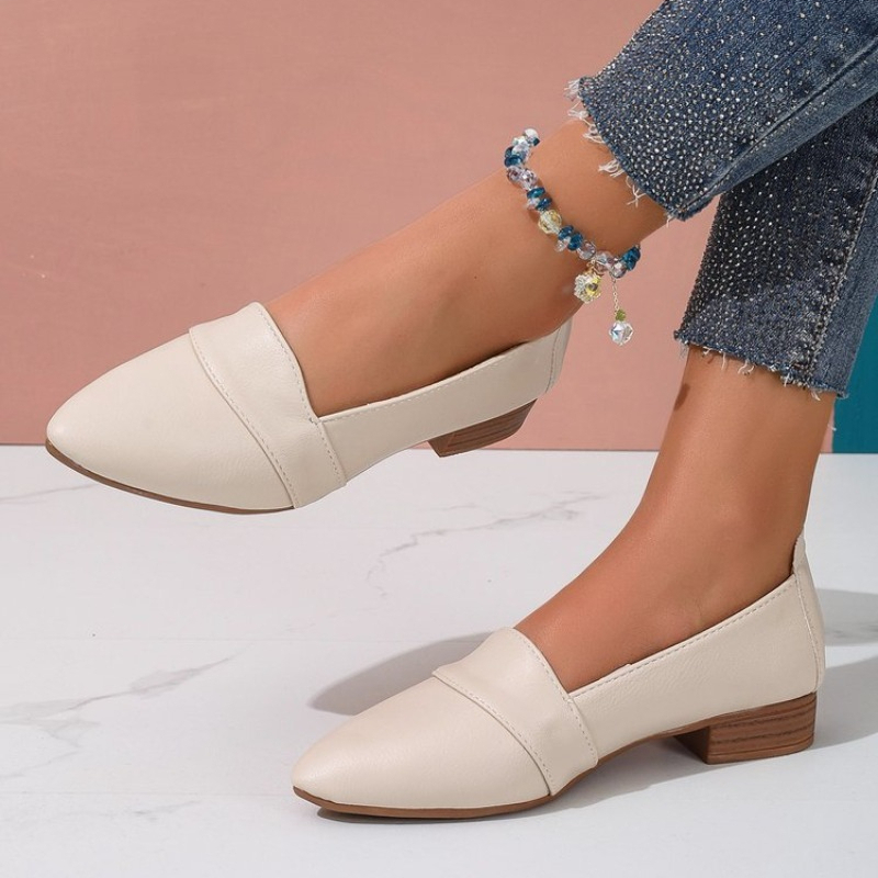 Women'S Shoes - Женские туфли без застежек, однотонные, с